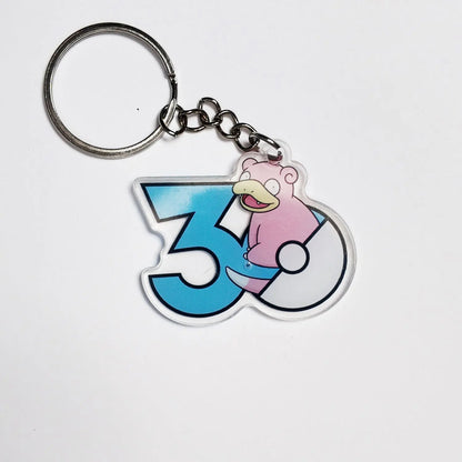 Pokémon 30th Anniversary Acrylic Keychain – Captain Pikachu, Eevee & Eeveelutions (50 Styles)
