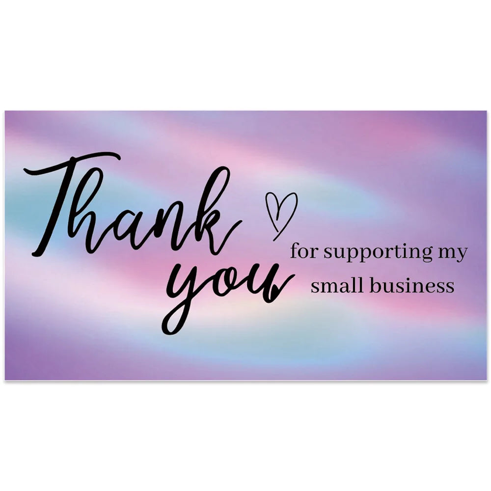 10–50PCS Thank You for Your Order Cards – Small Business Customer Appreciation Greeting Cards for Shopping & Purchase Orders