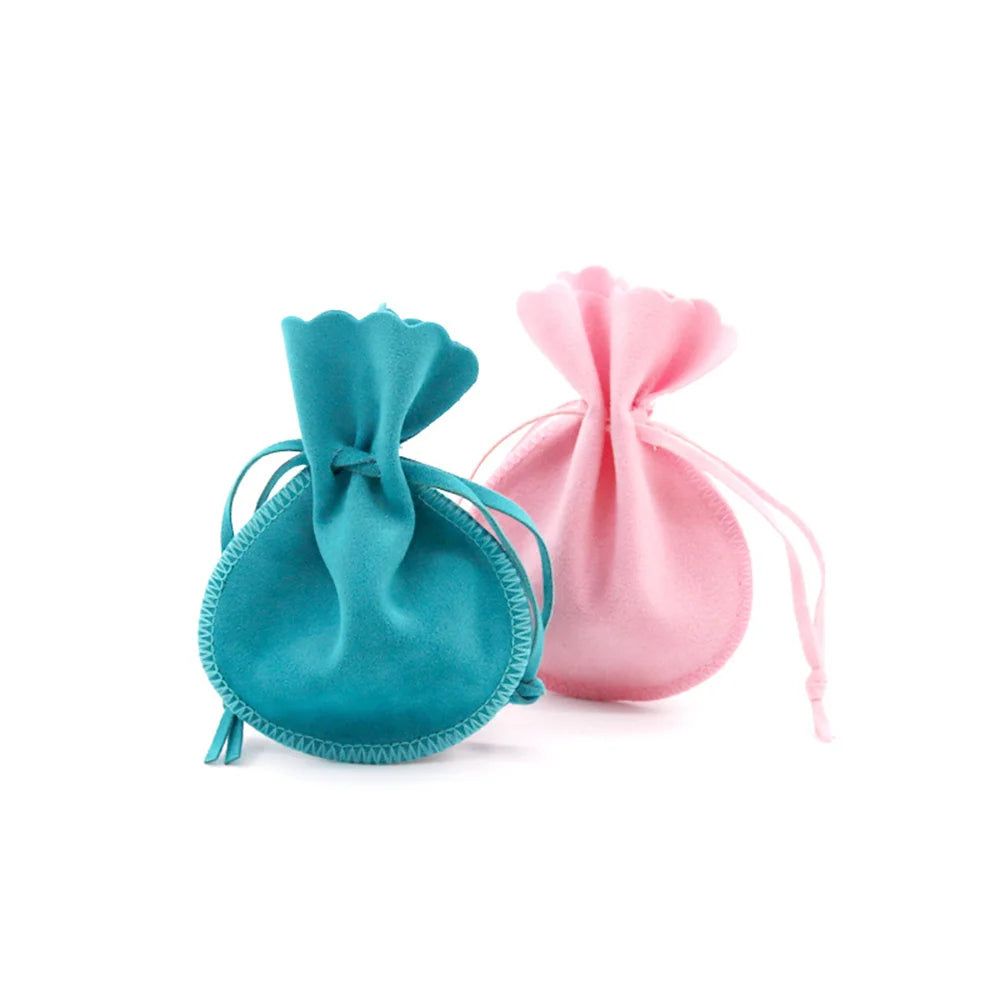 10PCS Velvet Drawstring Jewelry Pouches for Rings, Earrings, Gifts, Candy & Retail Packaging
