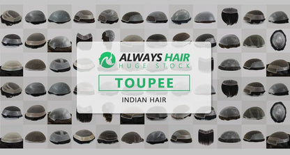 0.12-0.14mm PU Skin Hombres Peluquín – Peluca de Sistema Capilar de Cabello Humano Indio de Grosor Completo | Reemplazo de Cabello Natural con 130% de Densidad