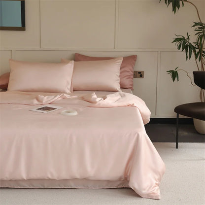 100% Mulberry Silk Bedding Set – Luxury Duvet Cover, Bed Sheet & Pillowcase Set