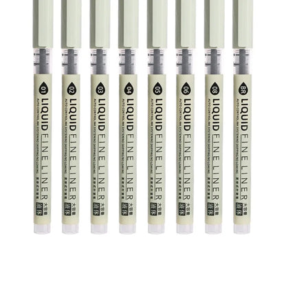 Set de marqueurs Manga – Stylos à croquis à pointe fine 5/8 pièces pour le dessin, l'illustration, la calligraphie et les fournitures scolaires