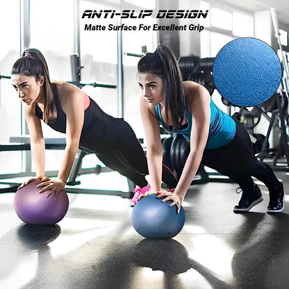 Pelota de Yoga Pilates de 25 cm – Mini balón de equilibrio para gimnasia, entrenamiento central, ejercicio en interiores y entrenamientos de terapia
