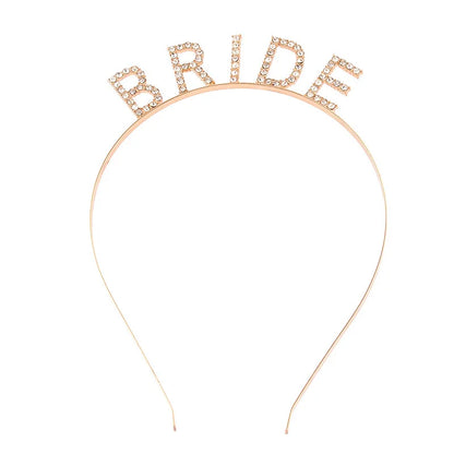 BRIDE Crystal Headband – Bridal Hair Accessory for Weddings, Bachelorette Parties & Bridesmaids