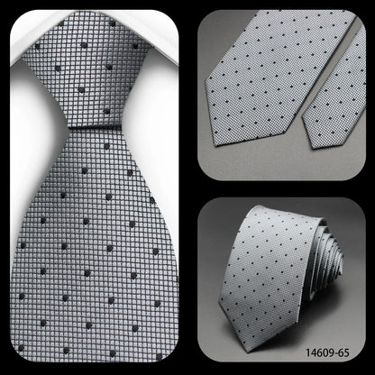 Corbata Floral de Puntos para Hombre – Corbata Casual de Moda Azul Roja Amarilla para Negocios, Bodas y Ocasiones Formales | Accesorio de Regalo