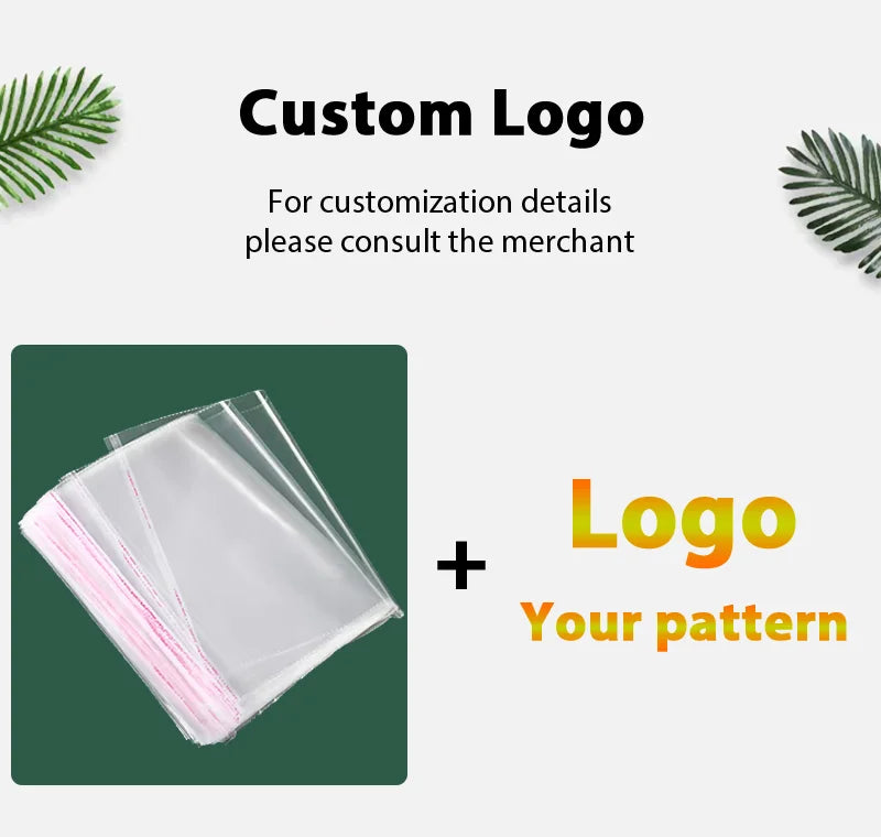 100 sacs auto-adhésifs transparents en OPP – Sachets d'emballage en plastique refermables pour vêtements, bijoux, biscuits, bonbons et emballage cadeau