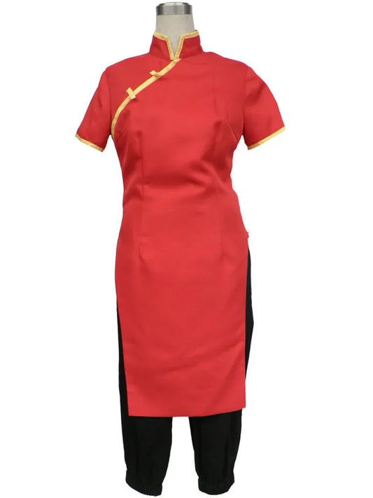 Conjunto de disfraces de cosplay japonés y chino – Traje de Kung Fu y estilo Cheongsam para hombres y mujeres, para Halloween, fiestas y convenciones