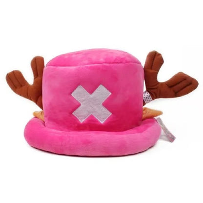 Tony Tony Chopper Plush Cotton Cosplay Hat – Trafalgar-Inspired Unisex Soft Comfortable Cap for Anime Fans, Outdoor Wear & Parties