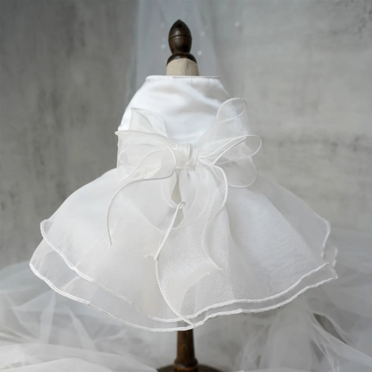 White Dog Wedding Dress – Elegant Bridesmaid & Princess Costume for Small Dogs, Puppy Party Outfit for Pomeranian & Chihuahua