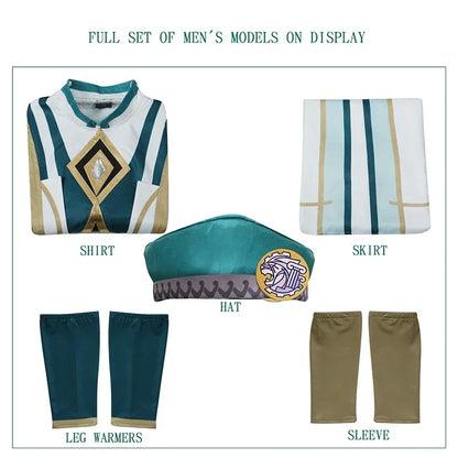 Genshin Impact Akademiya Cosplay Uniform – Sumeru Library Costume (Men & Women)