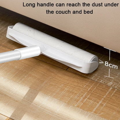 Long Handle Lint Roller – Retractable Pet Hair & Dust Remover for Clothes, Furniture, Bedding & Upholstery