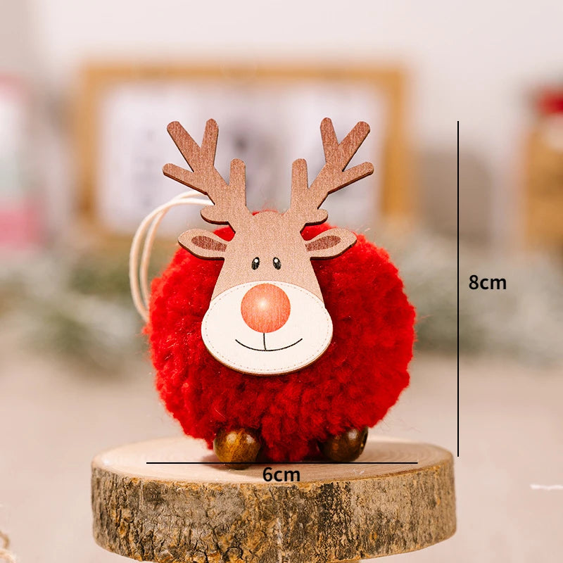 Red Star Christmas Tree Ornament – DIY Hanging Pendant Decoration for Xmas, New Year Party, Home Decor & Holiday Gifts