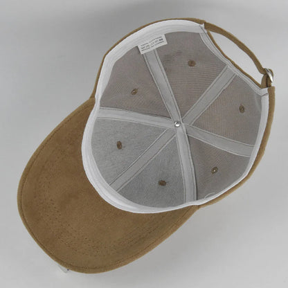 Casquette de baseball rétro en suède uni – Casquette snapback réglable hip hop pour hommes et femmes, casquette de style urbain à visière en fausse fourrure pour le printemps et l'automne