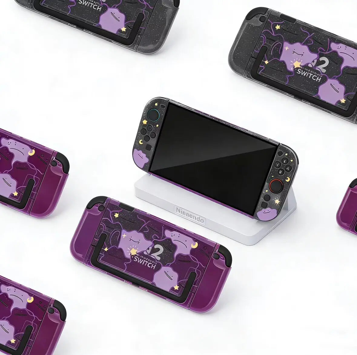 Pokémon Nintendo Switch 2 Protective Case – Split Ditto & Pikachu Anti-Scratch Cover for NS2 Console & Gaming Accessories