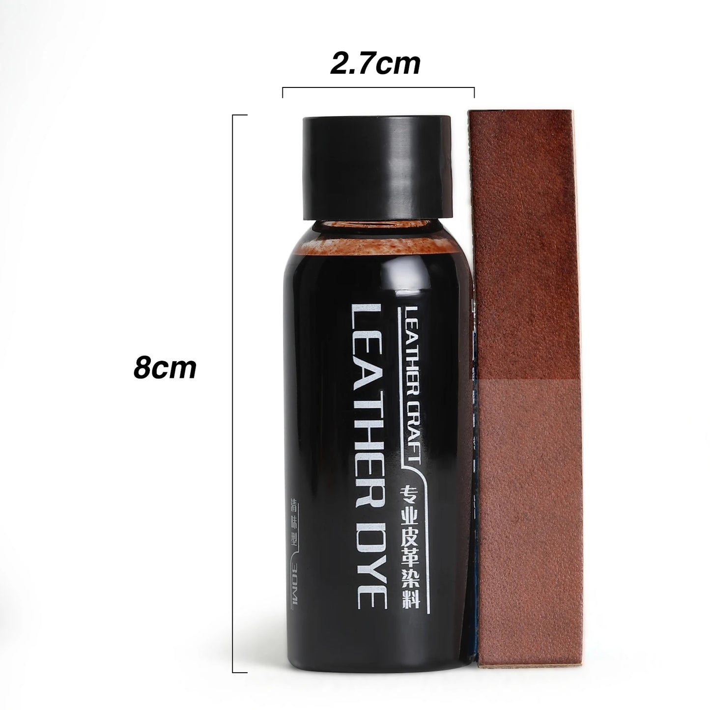 Pigmento para reparación de cuero de 30 ml – Restaurador de color y tinte para cuero curtido vegetal, zapatos, bolsos, muebles y manualidades de cuero.