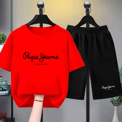 Kids 2-Piece T-Shirt & Shorts Set Casual Summer Outfit for Boys & Girls 3–12 Years