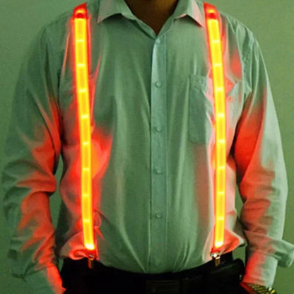 Pajarita y Tirantes LED Luminosos – Accesorios Brillantes para Fiestas, Bodas, Festivales y Cumpleaños