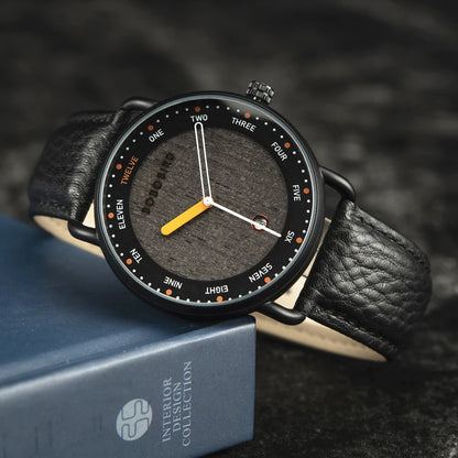 BOBO BIRD Men’s Wooden Quartz Watch – Casual Natural Wood Wristwatch, Unique Fashion Accessory & Gift for Him