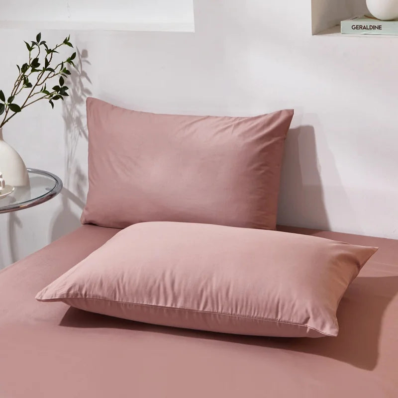 Funda de almohada de algodón premium – Funda de almohada de algodón peinado suave y transpirable para un sueño cómodo