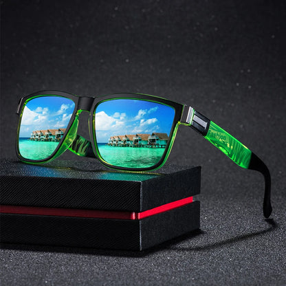 3PCS Classic Square Sunglasses – UV400 Unisex Fashion Eyewear for Men & Women, Colorful Lightweight Shades for Driving, Fishing & Outdoor Use