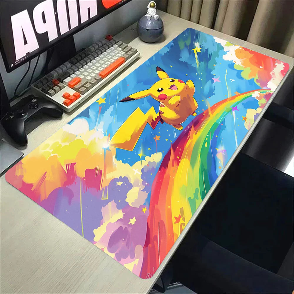Pokémon XXL Gaming Mouse Pad – 900×400 Extended Anime Desk Mat (Pikachu Cartoon Playmat)