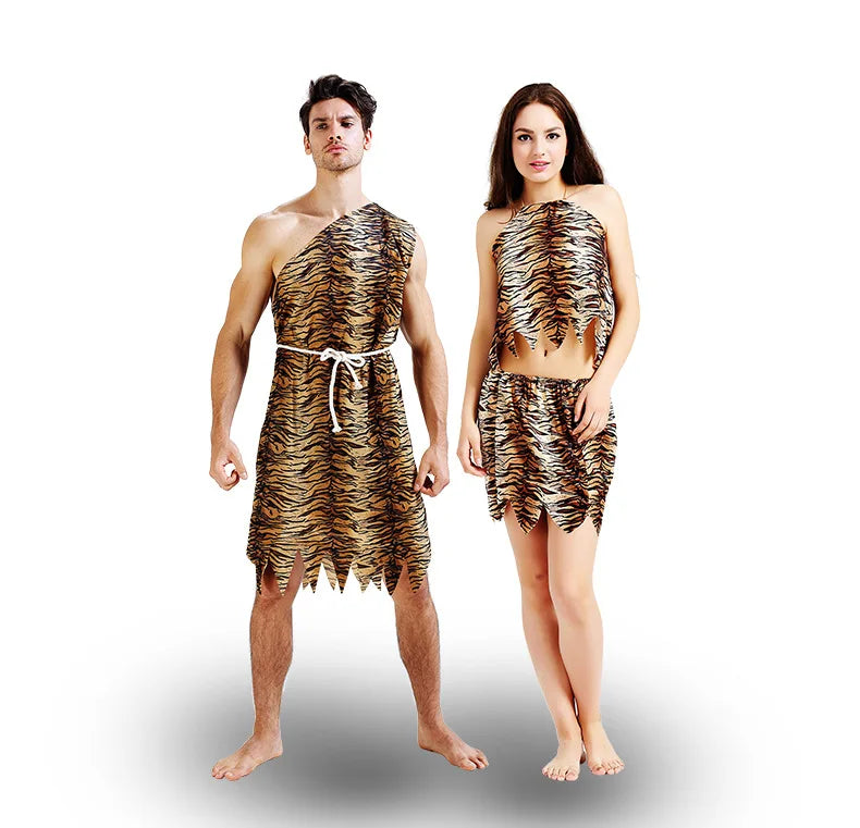 Cosplay Hunter Costume | Unisex Tribal-Inspired Wilderness Outfit for Halloween, Stage Performance & Party Roleplay