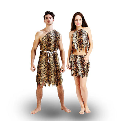 Cosplay Hunter Costume | Unisex Tribal-Inspired Wilderness Outfit for Halloween, Stage Performance & Party Roleplay
