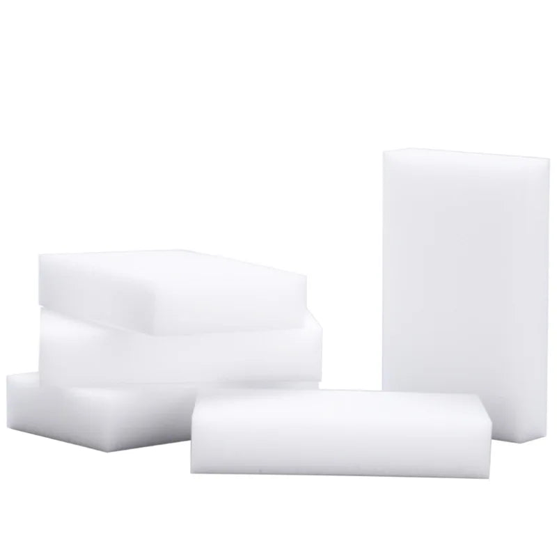 Éponge nettoyante en mélamine – Gomme magique en mousse pour le nettoyage de la cuisine, de la salle de bain et du bureau, tampon récurant polyvalent anti-taches 100 × 60 × 15 mm, 100 pièces