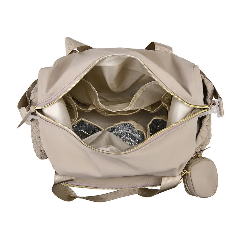 Sac à couches grande capacité pour maman, organisateur de poussette, fourre-tout multifonctionnel de voyage pour maternité