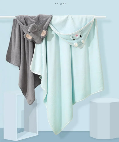 Toalla de Baño con Capucha para Bebé – Suave Manta de Baño y Arrullo para Recién Nacidos, Bebés y Niños Pequeños