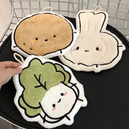 Serviette absorbante douce Kawaii – Joli chiffon de nettoyage pour la cuisine et la salle de bain, pour usage domestique