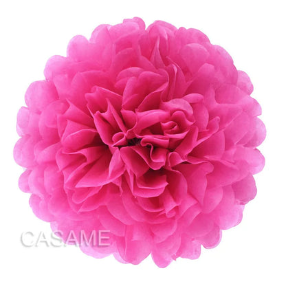5PCS Tissue Paper Pom Poms – 4–12 Inch Paper Flower Balls for Weddings, Birthdays & Party Decorations
