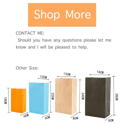 10PCS Stand-Up Colorful Gift Bags with Stickers – Solid, Striped & Polka Dot Treat Bags for Wedding, Birthday & Party Favors (18×9×6cm)