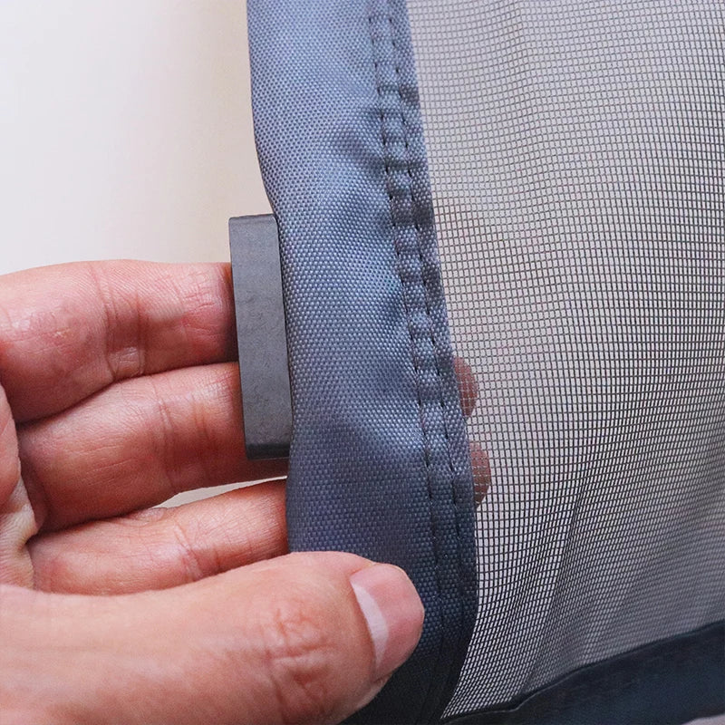 Mosquitera magnética a medida para puerta – Cortina de malla antinsectos con cierre automático