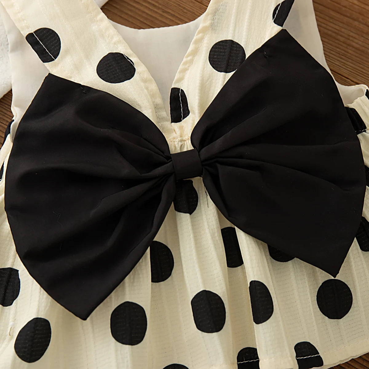 Baby Girl Bow Top & Polka Dot Shorts Set Sleeveless Summer 2-Piece Outfit for 6 Months–3 Years