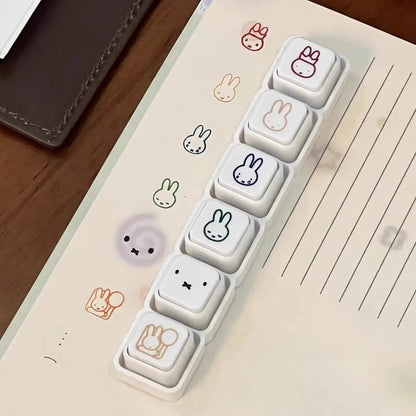 New Miffy Seal – High Color Value Cartoon Rabbit Printing Creative Removable DIY Hand Account Punch Card Decoration