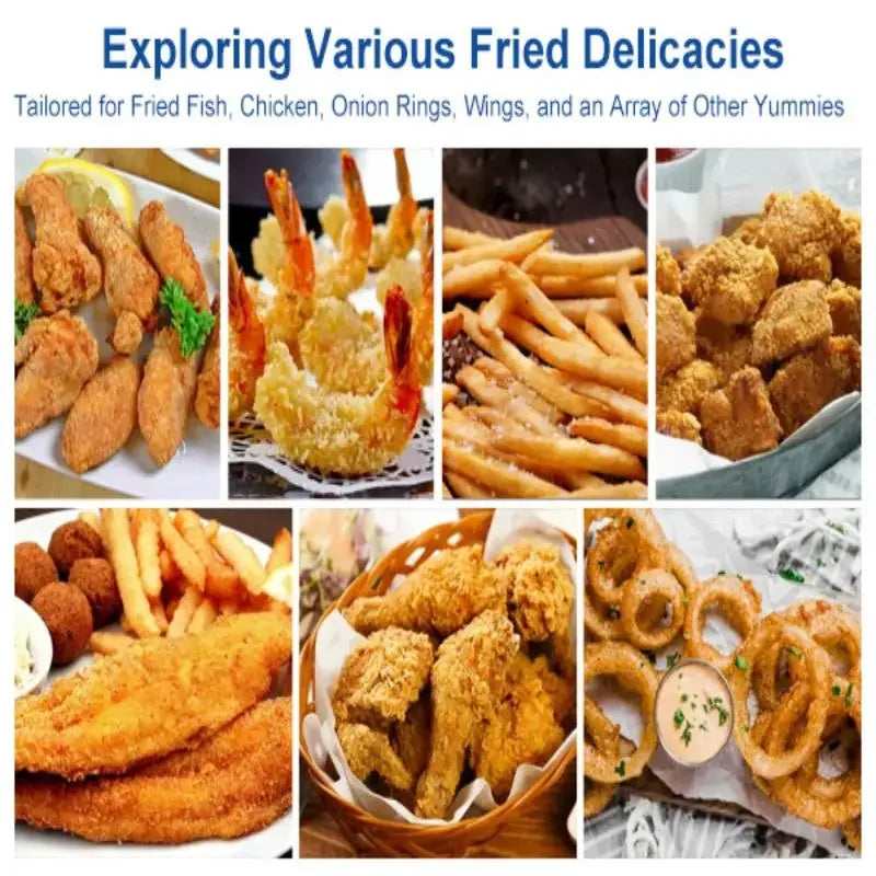 Fish Breading Shaker Bowl – Batter Coating Tray with Lid for Chicken Wings, Fish, Vegetables & Frying