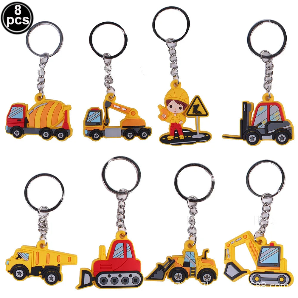 Construction Truck Slap Bracelets – Kids' Engineering-Themed Wristbands for Construction-Themed Birthday Parties, Party Favors & Goodie Bag Fillers