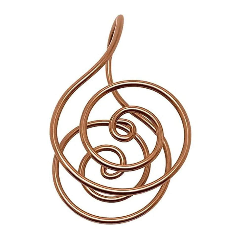Adjustable Copper Palm Ring – Handmade Spiral Finger Cuff Ring for Meditation, Energy Healing & Boho Fashion Jewelry Accessory