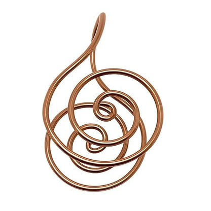 Adjustable Copper Palm Ring – Handmade Spiral Finger Cuff Ring for Meditation, Energy Healing & Boho Fashion Jewelry Accessory