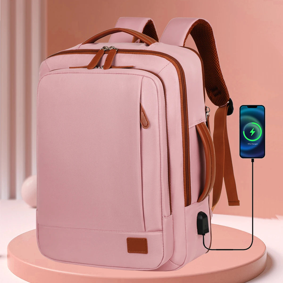 Unisex Lightweight Travel Backpack – Business Trip & Short-Distance Carry Bag with Laptop Storage, School Backpack & Multi-Purpose Organizer