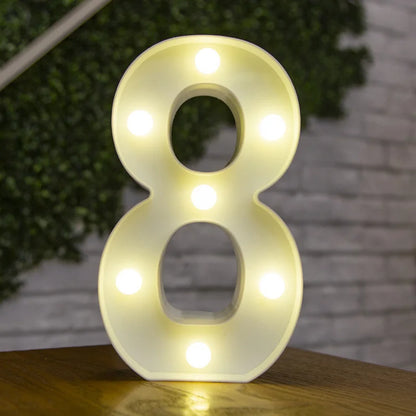 Alphabet & Number LED Night Lights – Personalized Letter Lamps for Birthday Parties, Weddings, Bedrooms, Wall Decor & Home Decorations