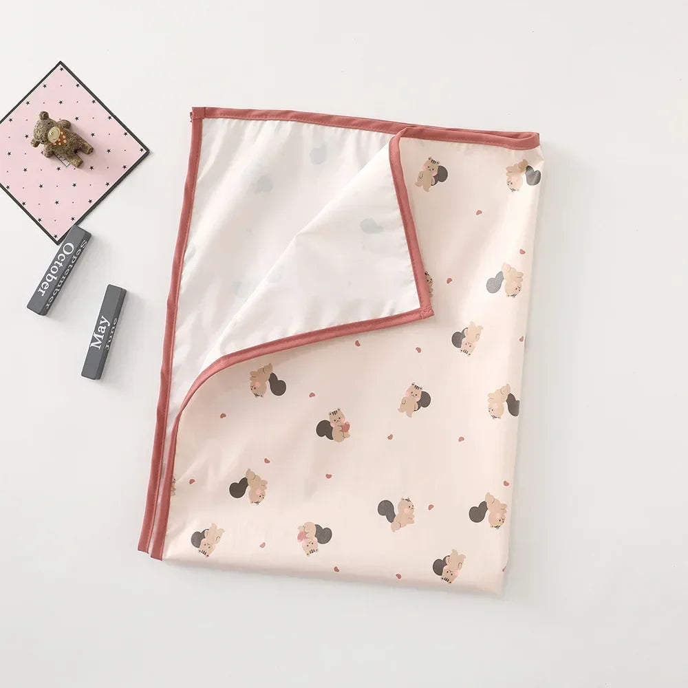 Matelas à langer imperméable réutilisable – Housse de matelas à langer portable pliable pour nouveau-nés, voyages et jeux