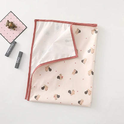 Matelas à langer imperméable réutilisable – Housse de matelas à langer portable pliable pour nouveau-nés, voyages et jeux