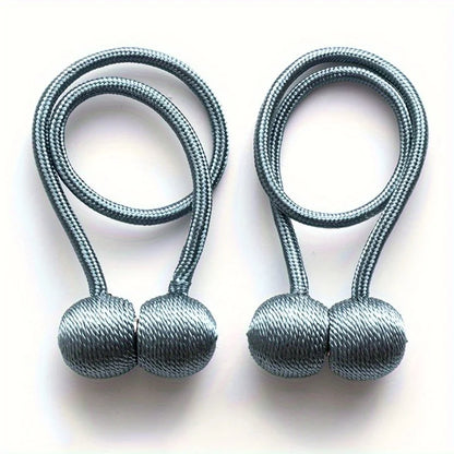 2PCS Magnetic Curtain Tiebacks – Earphone Design Curtain Holdbacks for Home, Bathroom & Shower Curtains, Decorative Buckle Accessories