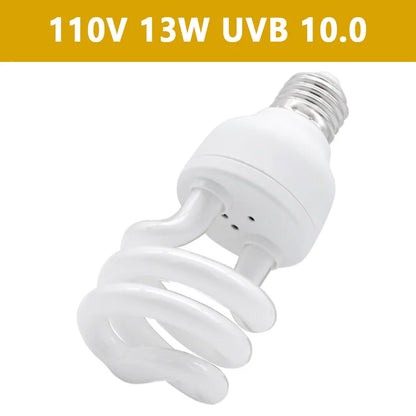 UVB 5.0/10.0 Reptile Heat Lamp Bulb – 13W/26W Energy-Saving UVB Lighting for Terrariums, Turtles, Lizards & Snakes