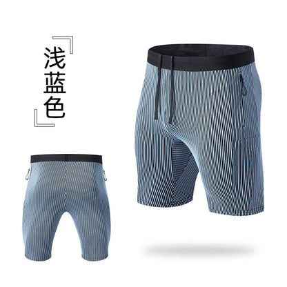 Compression Running Shorts with Pockets – Men's & Women's Gym Workout Fitness Training Sports Shorts