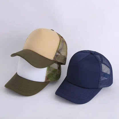 Gorra Trucker de Malla de 5 Paneles con Logotipo Personalizado – Gorra de Béisbol Ajustable para Hombres y Mujeres, Equipos Deportivos y Uso al Aire Libre en Verano