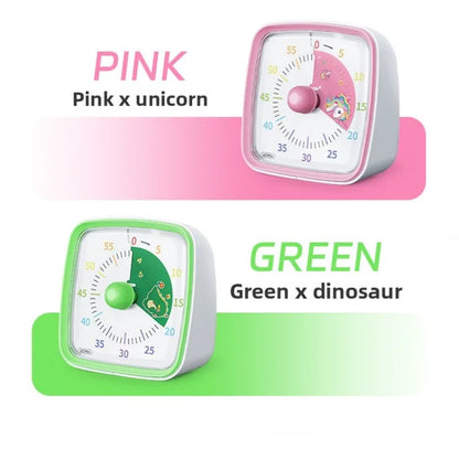 Temporizador visual de 60 minutos con luz nocturna – Reloj de cuenta regresiva para niños, estudiantes y productividad