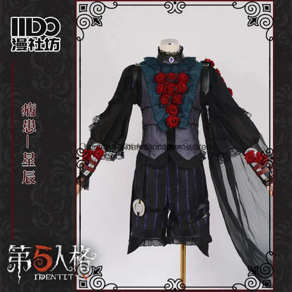 Identity V Psychologist Emily (Everlasting Night Patient) Cosplay Costume – Halloween Party Outfit Series Game Dress Suit for Roleplay & Convention Events